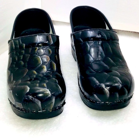 Dansko Reptile Print Clogs - Picture 5 of 7